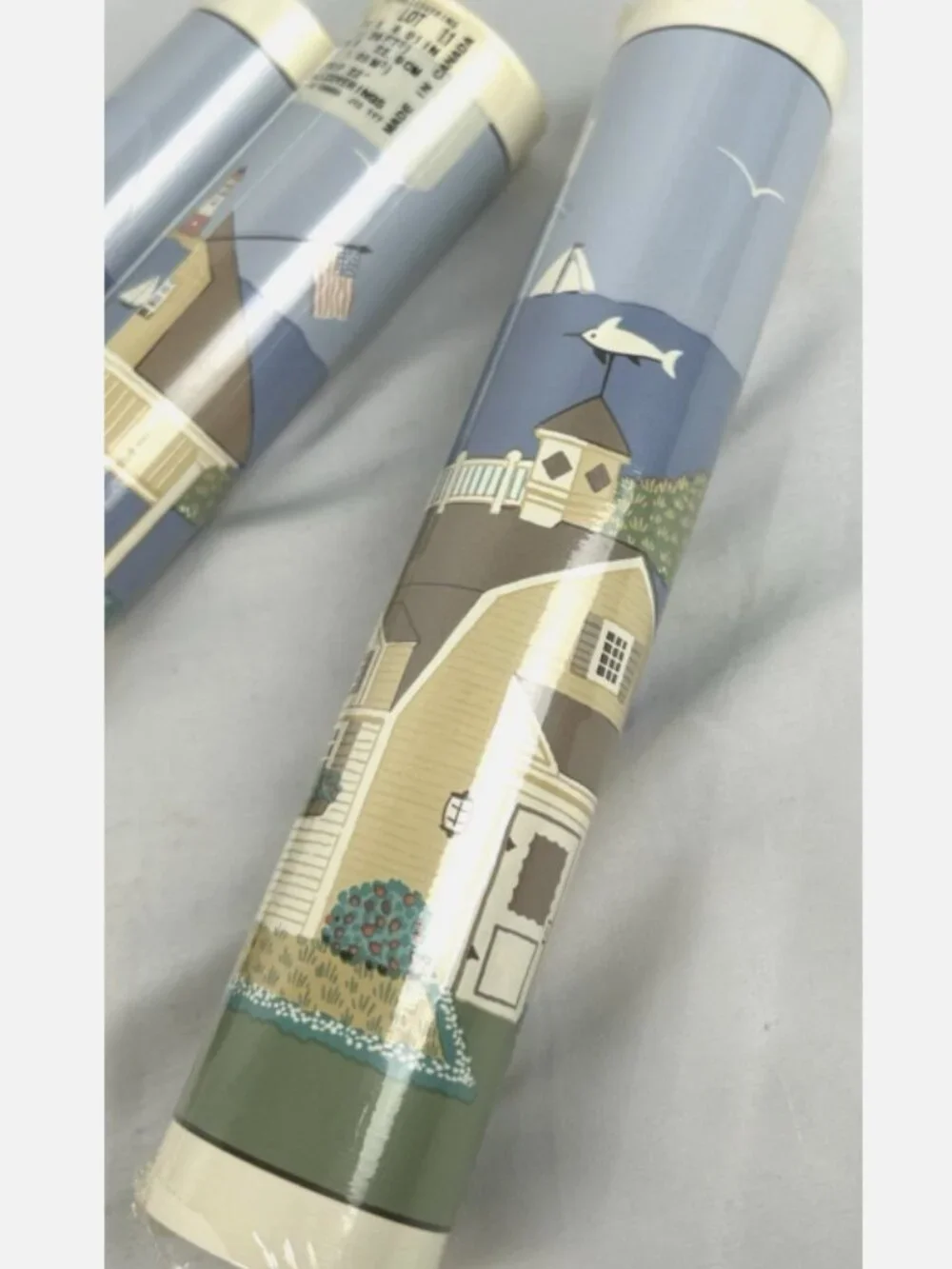 Vintage Wallpaper Border Lot Of 3 Rolls 5 Yards C&A Wallcoverings Coastal Beach